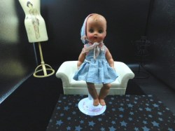 nurser 50s blue check